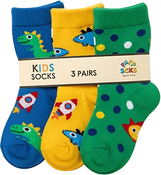 A three-pack of new kids' socks